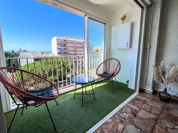 Gîte pour 4 personnes, avec Balcon dans Port De Saint Cyprien