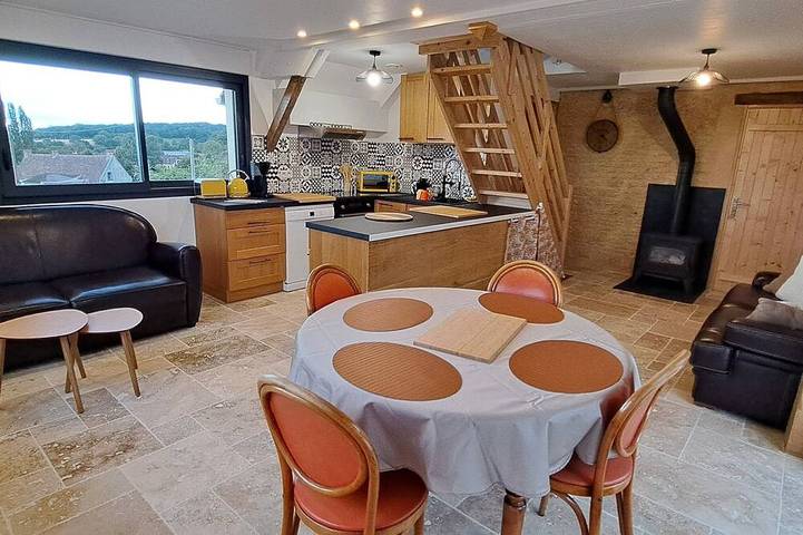 Location de vacances pour 3 personnes, avec Terrasse et Jardin dans Gouffern en Auge