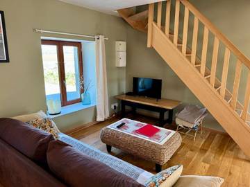 Gîte pour 5 personnes, avec jardin et vue, animaux acceptés à Neuville-au-Plain
