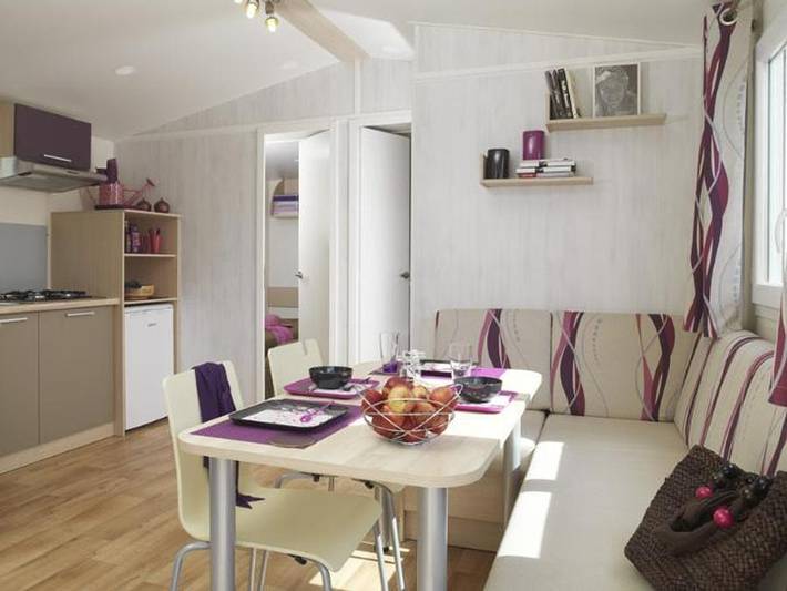 Camping Sites et Paysages - Le Ventoulou - Mobilheim 6 personen - Cottage Autoire Tribu - 3 Zimmer in Thégra, Regionaler Naturpark Causses du Quercy