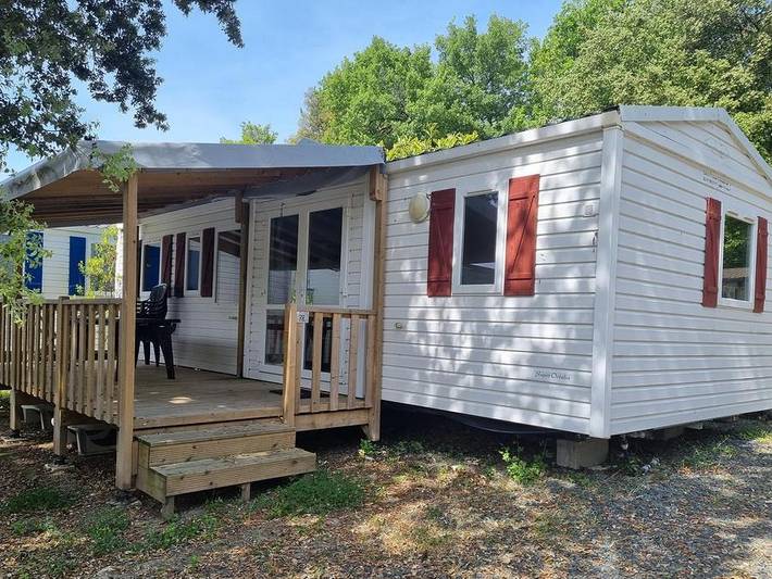Mobil home pour 8 personnes, avec jacuzzi ainsi que sauna et bassin pour enfant à Meschers-sur-Gironde - 2