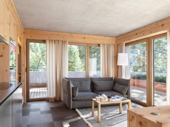 Ferienwohnung für 2 Personen, mit Terrasse und Garten sowie Sauna in Pontresina - 4