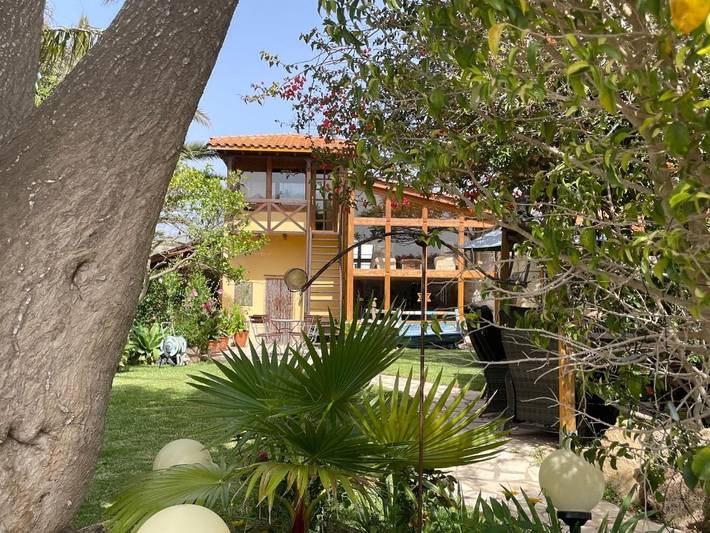 Villa for 2 people, with garden and view as well as sauna and pool, with pets in South Tenerife