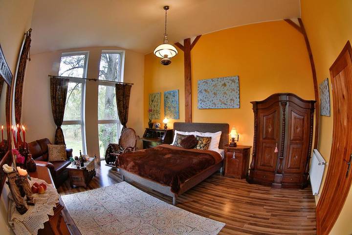 Wiejski domek dla 2 osób, z widok i ogród na Dolny Śląsk