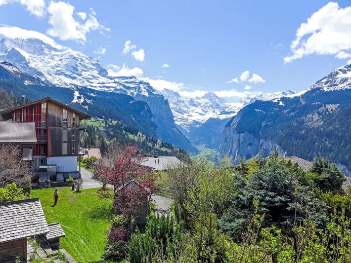 Gîte pour 2 personnes, avec balcon dans Wengen - 4