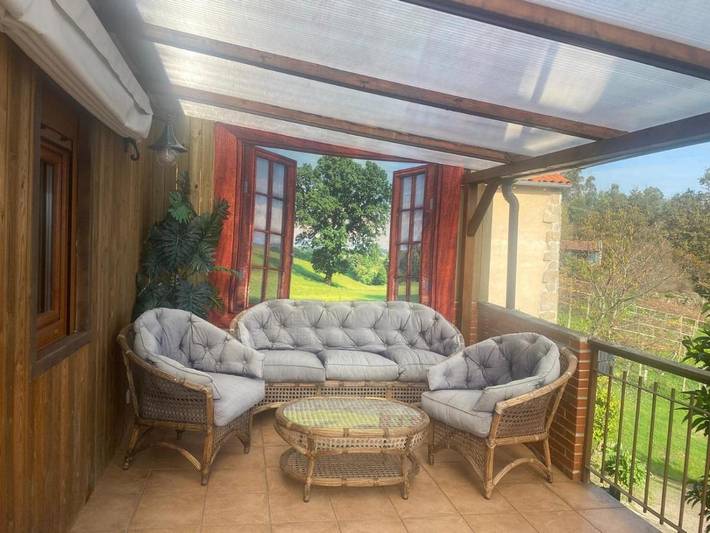 Location de vacances pour 6 personnes, avec balcon et vue à A Cañiza - 3