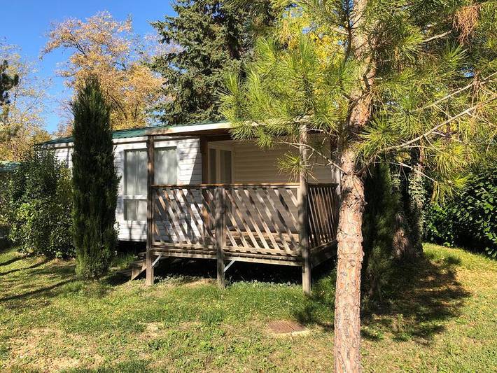 Camping Au Tylo Soleil - Mobilheim 4 personen - 32 Privilege Mobilheim Logia 26m² in Dauphin, Regionaler Naturpark Luberon