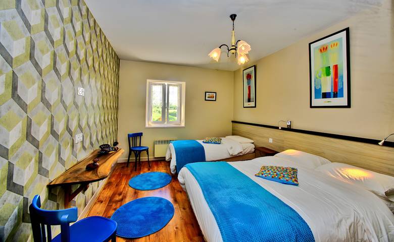 Maison de vacances pour 3 personnes, avec bassin pour enfant et jardin