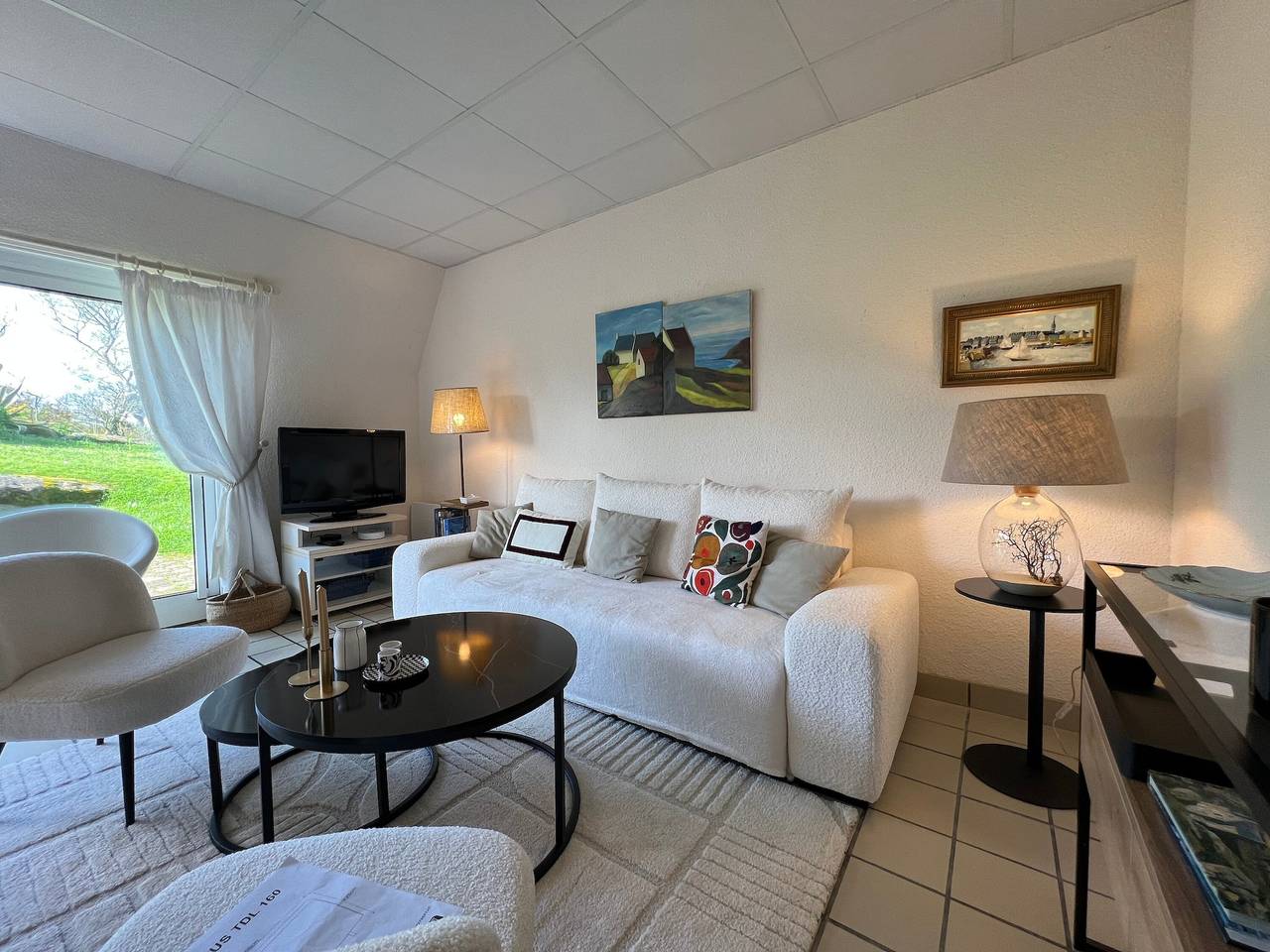 Appartement entier, Maisonette « Ker Envor » avec piscine partagée, terrasse privée et Wi-Fi in Golf de Saint-Samson, Pleumeur-Bodou