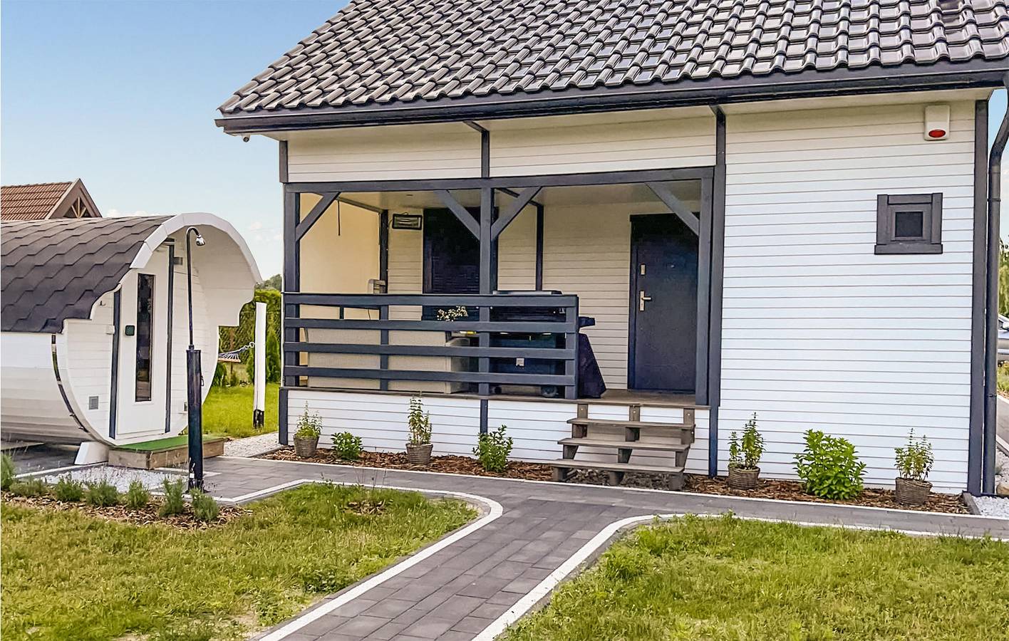 Ferienhaus für 6 Personen mit Terrasse in Seenplatte von Ilawa