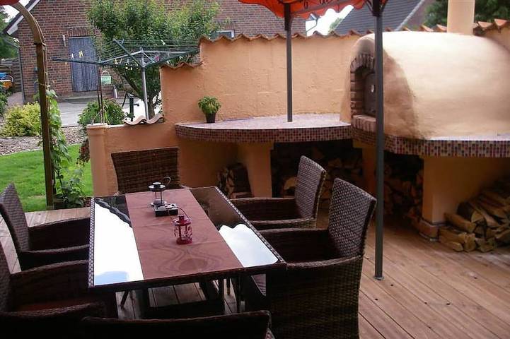 Ferienhaus für 5 Personen, mit Balkon und Garten