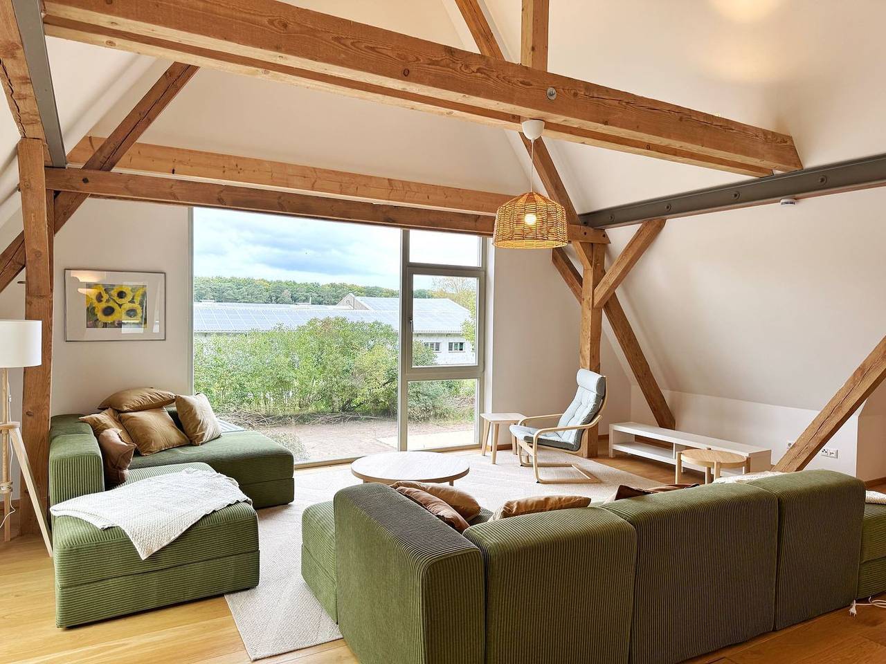 Ländliche Idylle im Reetdachhaus mit Sauna in Altenkirchen, Rügen