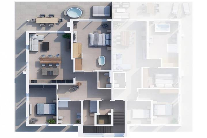 Ferienhaus für 4 Personen, mit Garten und Whirlpool sowie Sauna, kinderfreundlich in Klink - 3