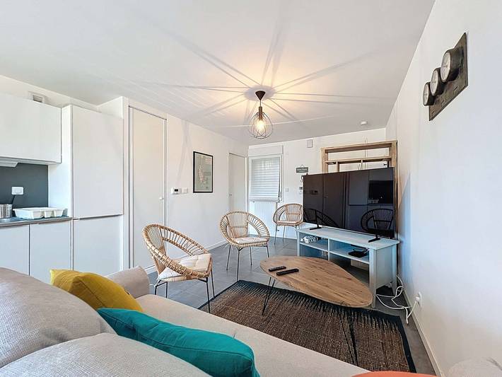 Gîte pour 4 personnes, avec balcon dans Plage de Keraude