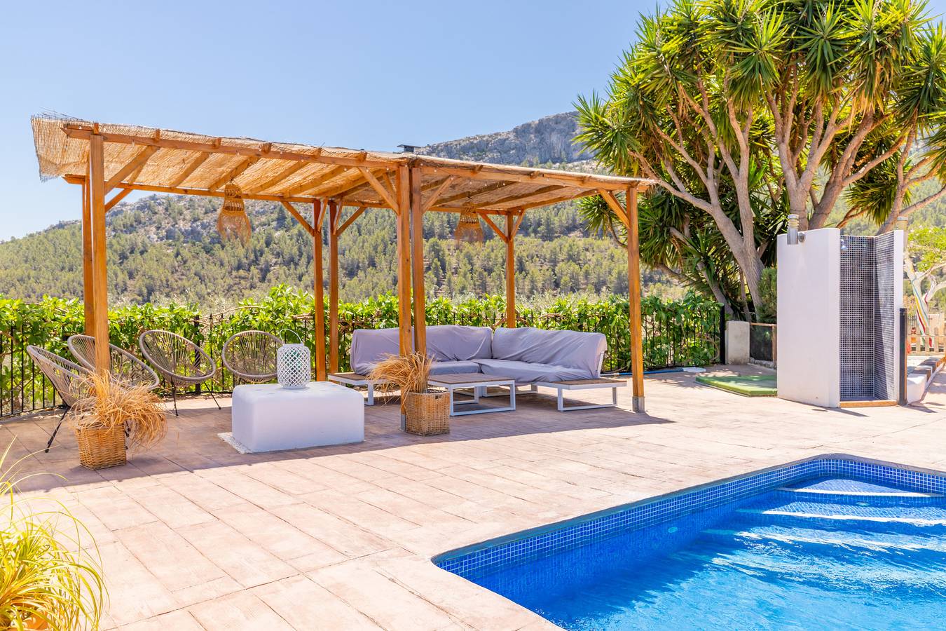 Casa de vacaciones 'Casa La Lloma' con vistas a la montaña, piscina privada y Wi-Fi in Benisa, Costa Blanca