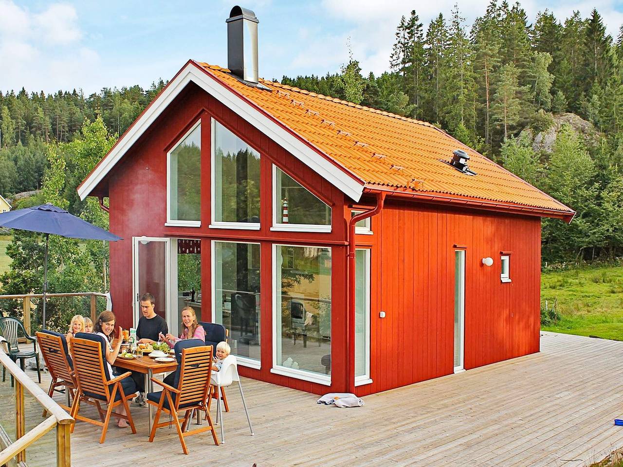 Hus för 6 Personer, med terass och trädgård