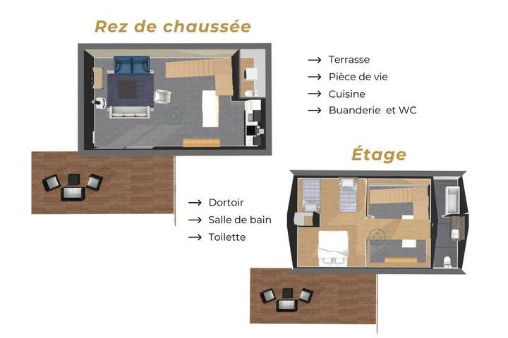 Location de vacances pour 6 personnes, avec Terrasse et Jardin à Arnage - 2