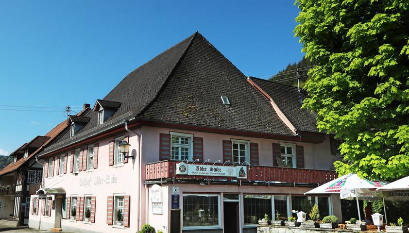 Hotel Adler-Stube - Einzelzimmer mit Balkon, 16 qm in Untermünstertal, Münstertal