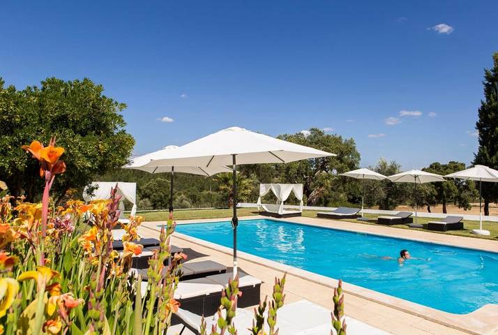 Casa de férias para 4 pessoas, com piscina e jardim e ainda vista em Ponte de Sor