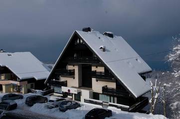 Gîte pour 7 personnes, avec balcon ainsi que vue sur le lac et vue, adapté aux familles à Thollon-les-Mémises
