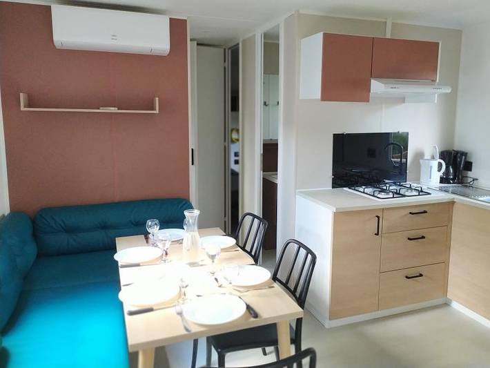 Camping L'oliveraie - Mobilheim 8 personen - Irm Loggia in Laurens, Mittelmeerküste (Frankreich)