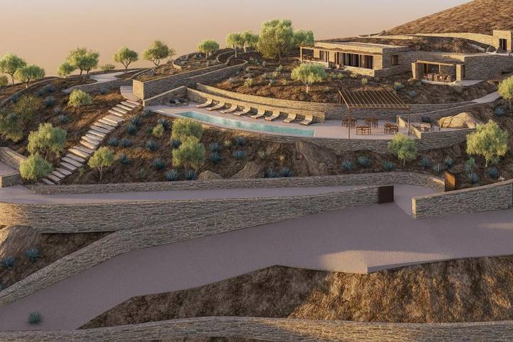 Hôtel pour 3 personnes, avec jardin ainsi que piscine et vue, animaux acceptés