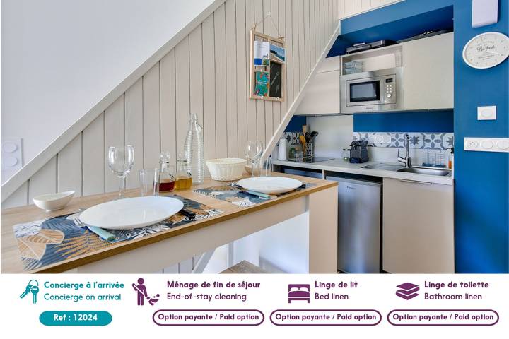 Ganzes Studio, 250 m vom Meer - Studio für 2 - Balkon in Dinard, Saint-Malo und Umgebung