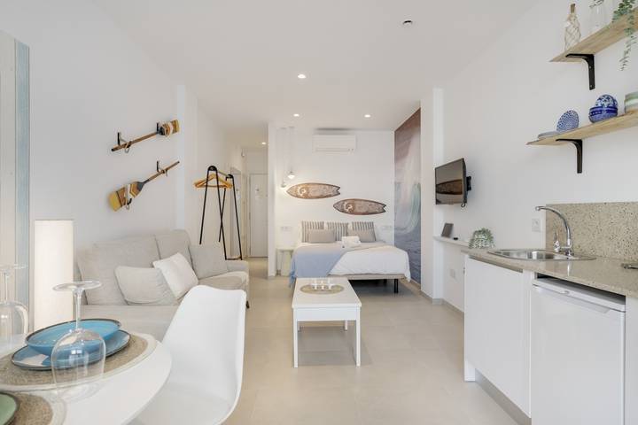 Estúdio confortável "Blue Wave" com excelente localização – Ideal para casais in Playa de Los Lances, Tarifa (Espanha)