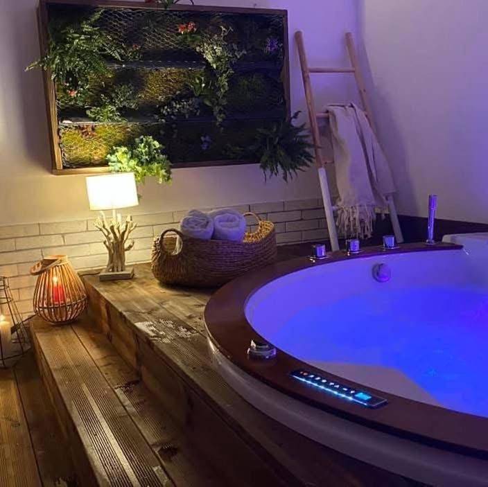 Chambre d’hôte pour 2 personnes, avec jacuzzi ainsi que balcon et jardin