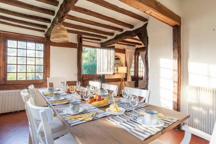 Location de vacances pour 16 personnes, avec jardin ainsi que sauna et vue à Le Tilleul - 3