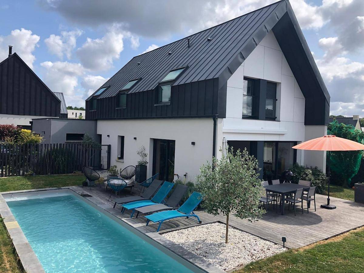 Maison d'architecte Rennes, meublé de tourisme 4 étoiles in Saint-Grégoire, Région de Rennes