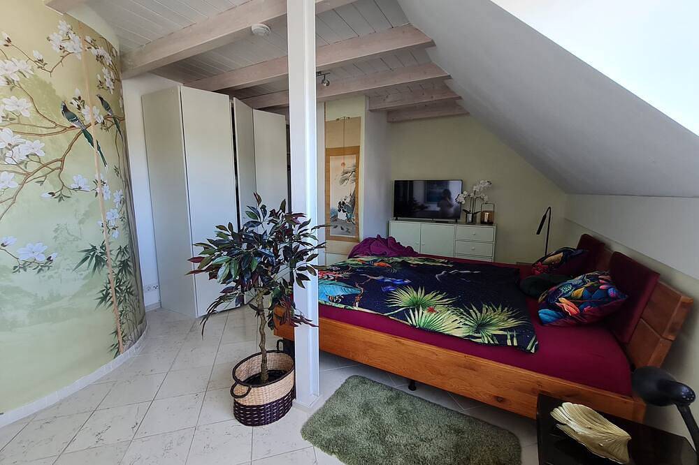 Ganze Wohnung, Moderne und komfortable Ferienwohnung, Balkon mit Bergsicht in Langenargen, Region Bodensee-Oberschwaben