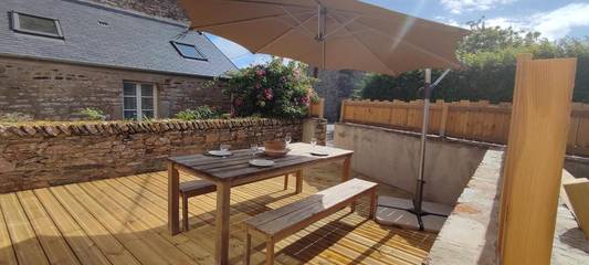 Location de vacances pour 4 personnes, avec terrasse à Le Rozel