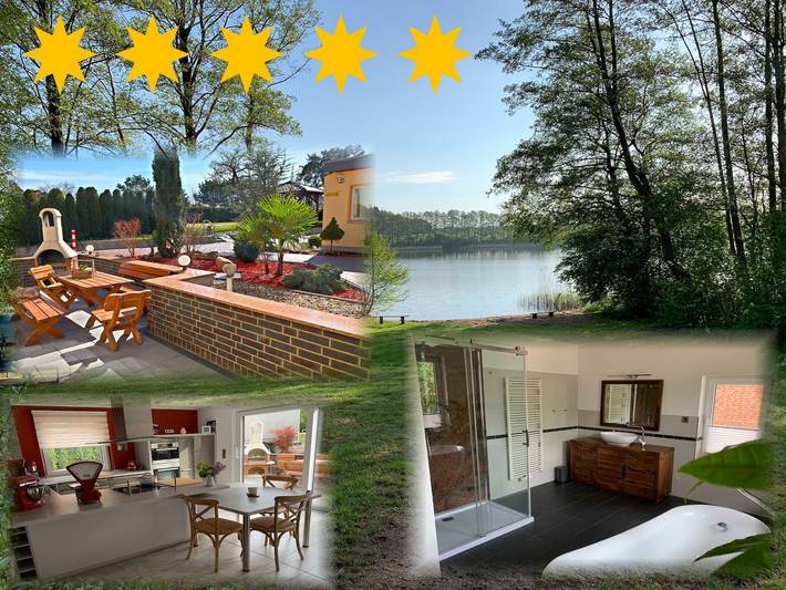 Ferienhaus für 7 Personen, mit Terrasse und Garten sowie Sauna in Plau am See