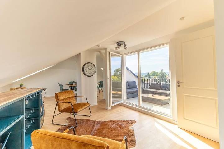 Ferienwohnung für 6 Personen, mit Sauna und Ausblick sowie Terrasse, mit Haustier in Pirna - 3