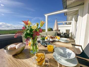 Ferienwohnung für 6 Personen, mit Ausblick und Balkon in Thiessow