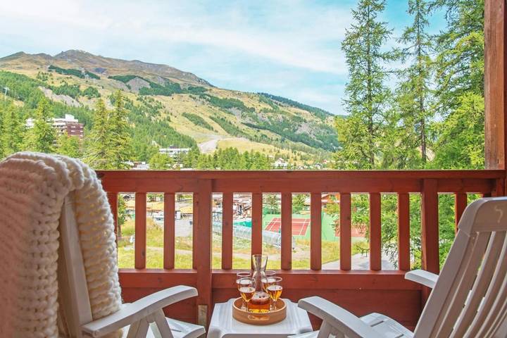 Appart’hôtel pour 4 personnes, avec Balcon ainsi que Terrasse et Piscine