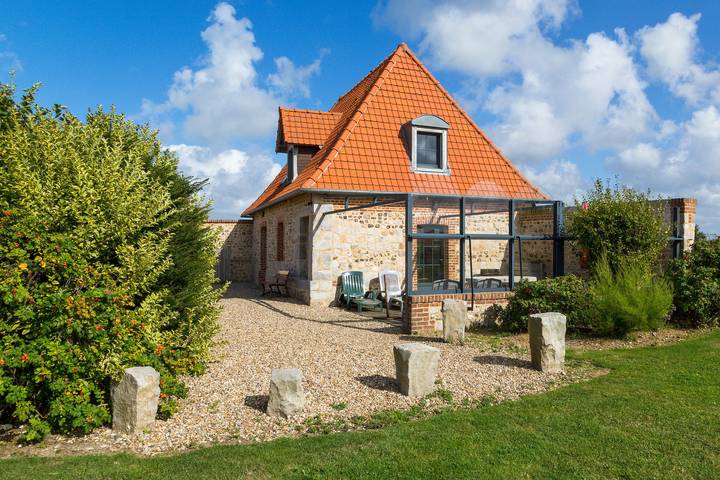 Cottage 'Le Four À Pain' avec terrasse privée et Wi-Fi in Saint-Aubin-sur-Mer (Seine-Maritime), Région de Dieppe