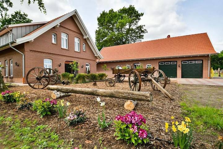 Ferienwohnung für 2 Personen, mit Whirlpool und Terrasse sowie Garten und Sauna in Molbergen