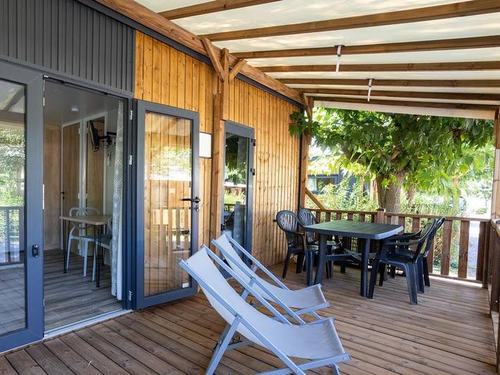 Mobil home pour 2 personnes, avec bassin pour enfant à Sisteron - 3