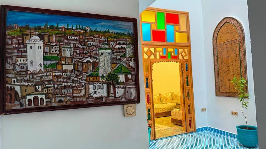 Maison d’hôte pour 2 personnes, avec terrasse et vue dans Fes Al Bali - 3