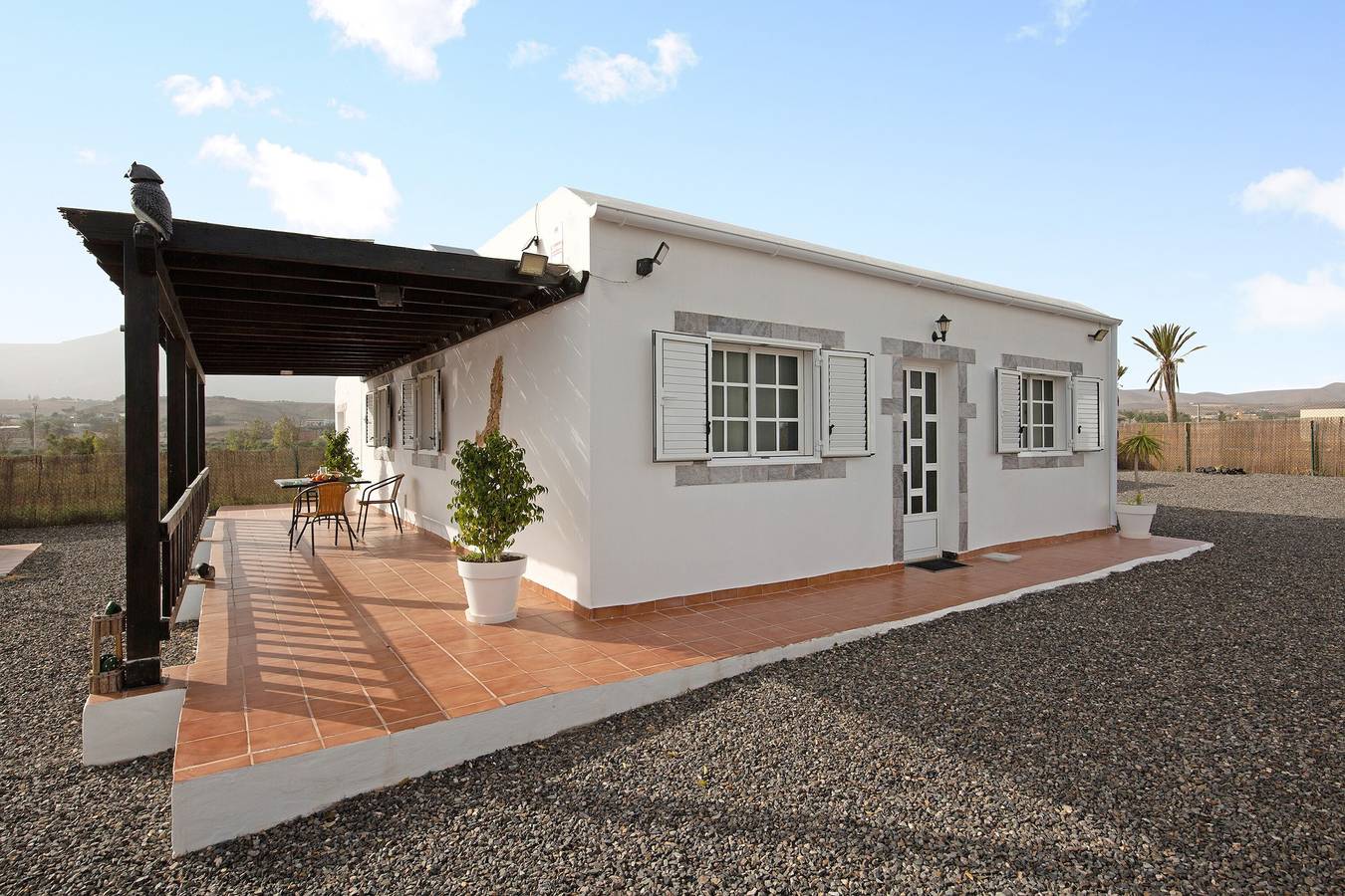 Ferienhaus 'Casa Majos' mit Bergblick, privater Terrasse und Wlan in Tuineje, Fuerteventura
