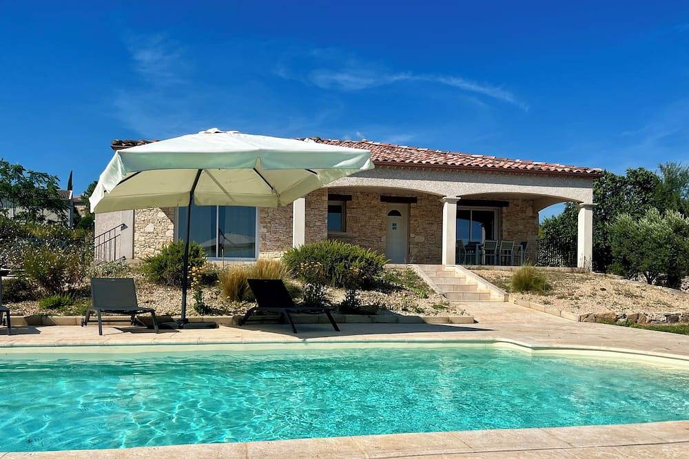 Villa Enalia, Piscine Chauffée, vue sur les Vignes et les Lavandes in Barjac, Alès und Umgebung