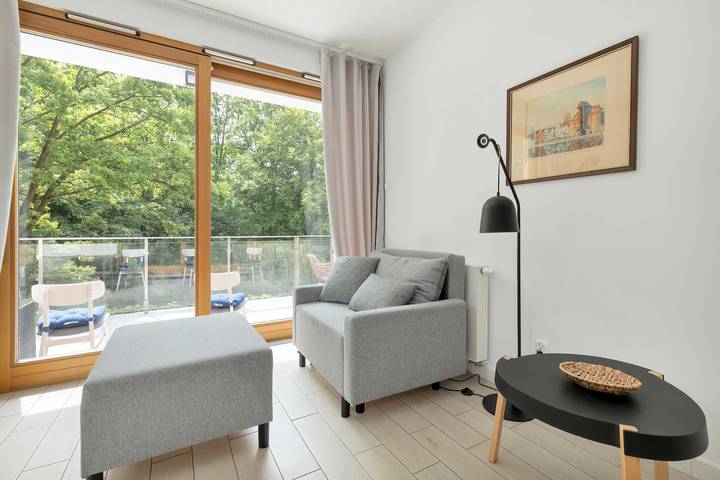 Apartament wakacyjny dla 5 osób, z Ogród w Redłowo