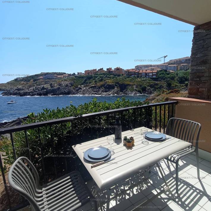 Location de vacances pour 2 personnes, avec terrasse à Collioure