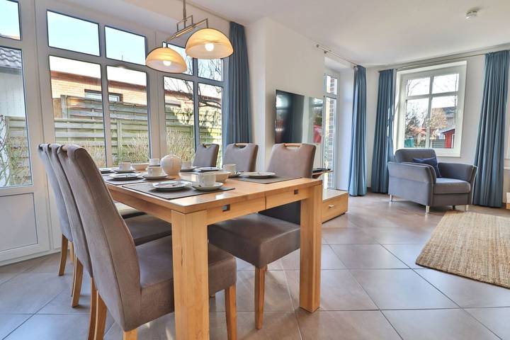 Ferienhaus für 6 Personen, mit Terrasse und Garten sowie Sauna auf Langeoog