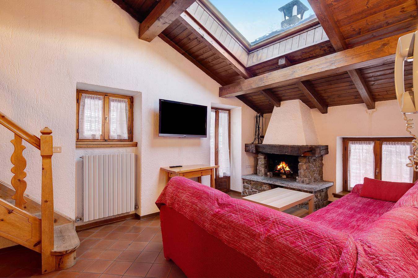 Ganze Wohnung, Ferienwohnung 'Chalet Meridiana Appartamento 9' mit Blick auf die Berge in Livigno (Stadt), Livigno