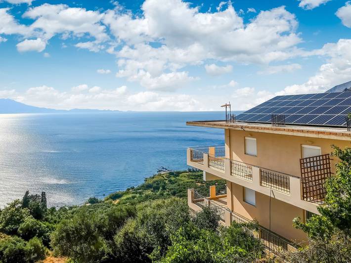 Ferieleilighet for 5 personer, med Balkong og Terrasse i Platanias Kommune