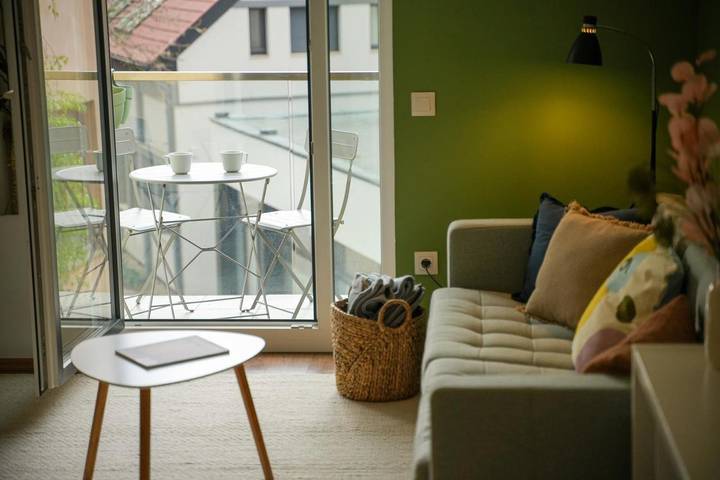 Apartament wakacyjny dla 2 osób, z balkon i widok w Eger