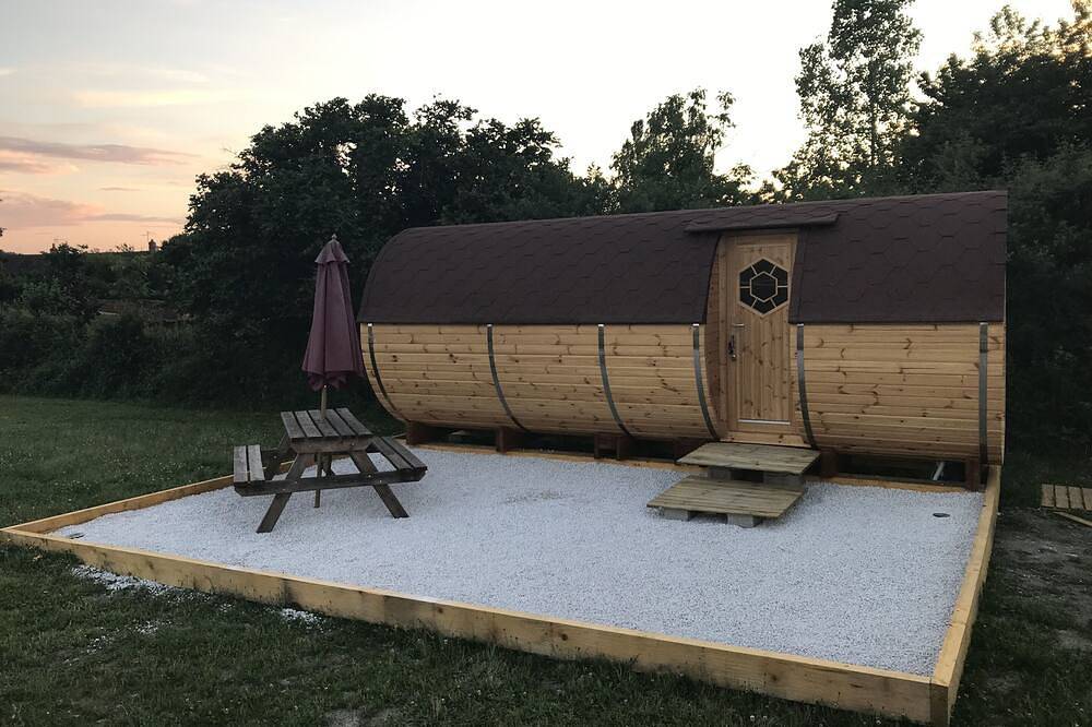 Cabaña de madera-Rural-Baño tipo “wet room”-Vista al Parque in Saint-Léger-sur-Dheune, Región de Chalon-sur-Saône